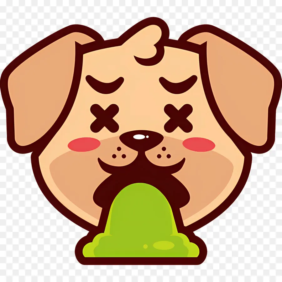 Köpek Emojisi，Hasta Köpek PNG