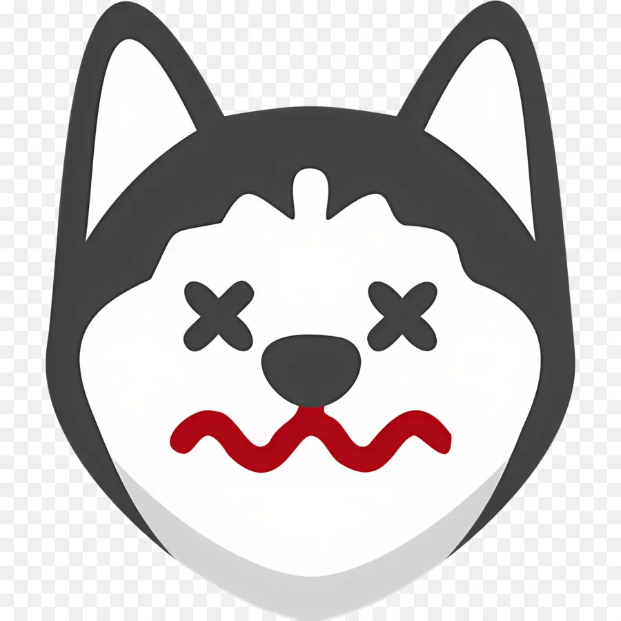 Köpek Emojisi，Göz Kırpan Köpek PNG