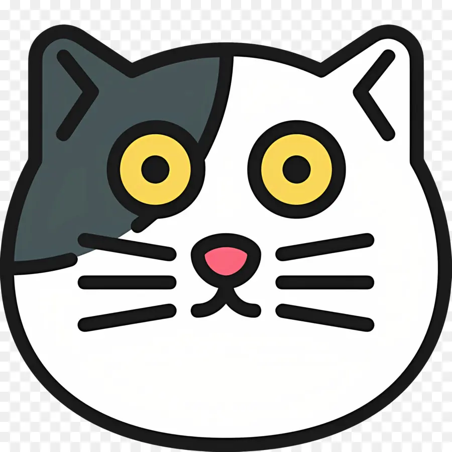 Kedi Emojisi，Kedi Yüzü PNG