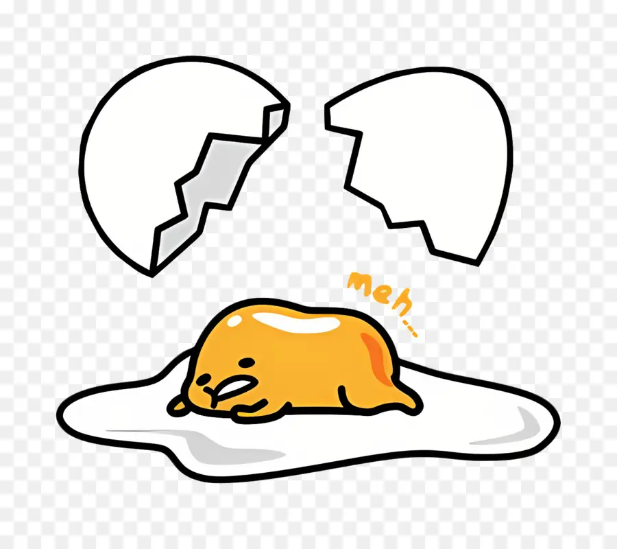 Gudetama，Yumurta Kabuklu Tembel Yumurta PNG