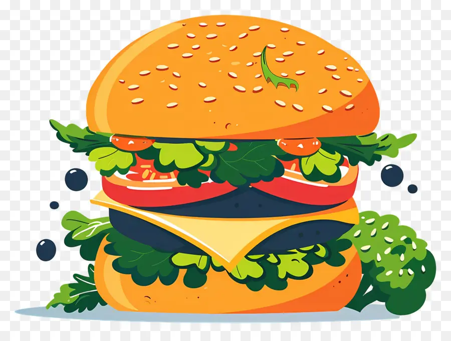 Sebzeli Burger，Sebze Burger PNG