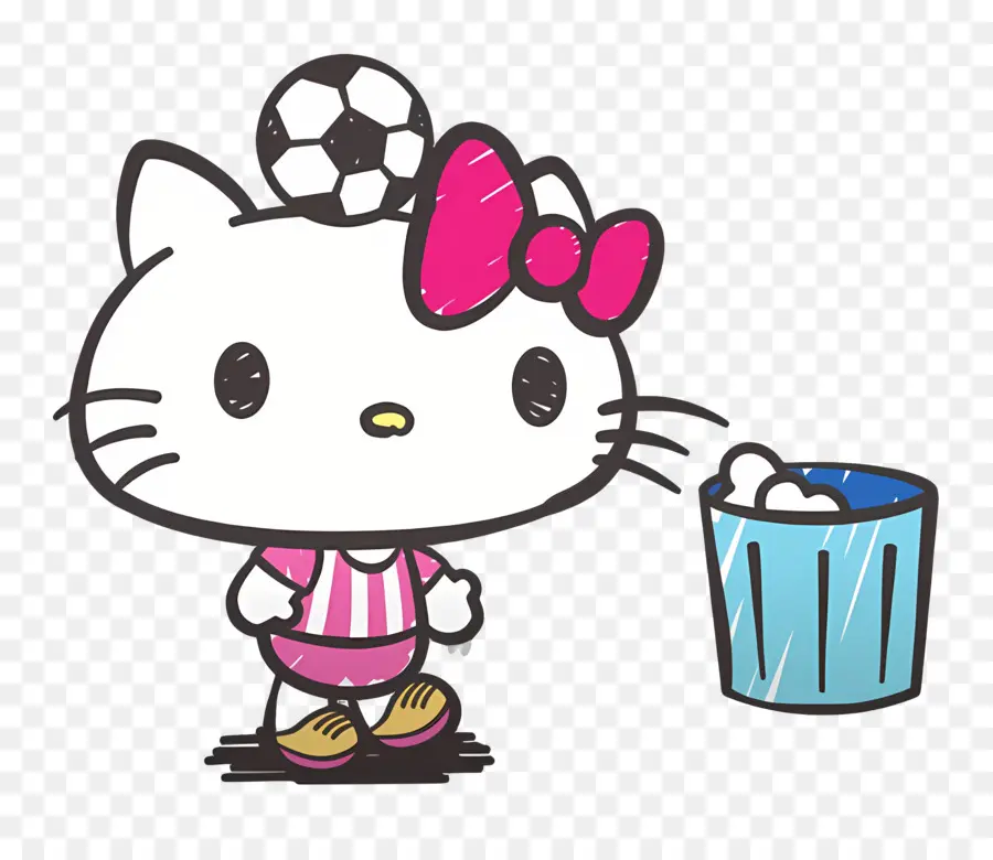 Merhaba Kitty，Hello Kitty Futbol Topuyla PNG