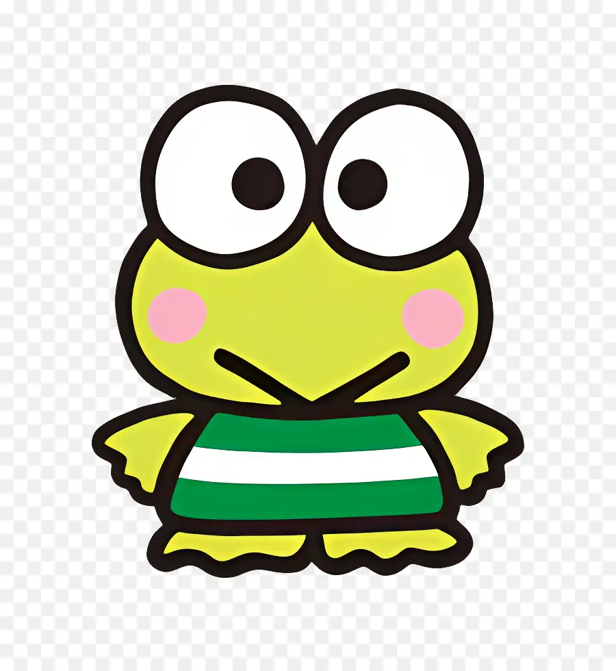 Keroppi，Kırmızı Gömlekli Yeşil Kurbağa PNG