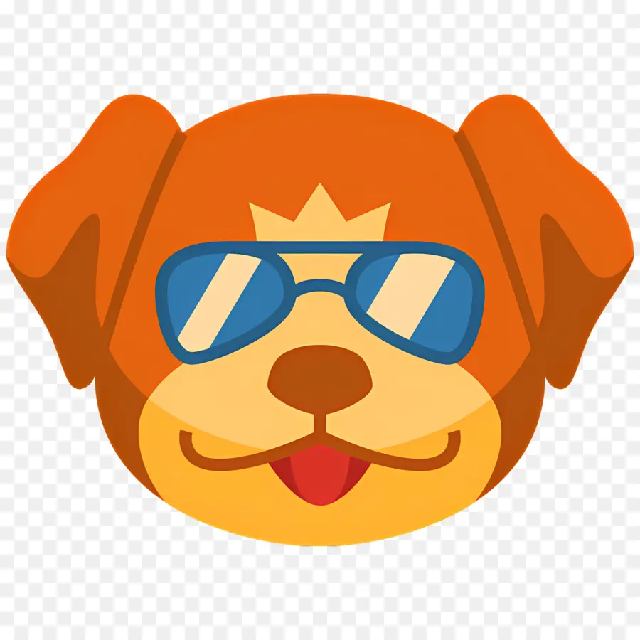 Köpek Emojisi，Güneş Gözlüklü Köpek PNG