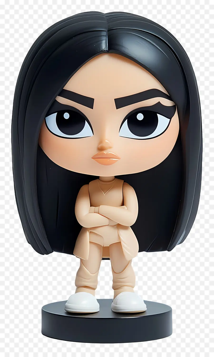 Kim Kardashian，Kolları çapraz Olan Chibi Karakteri PNG