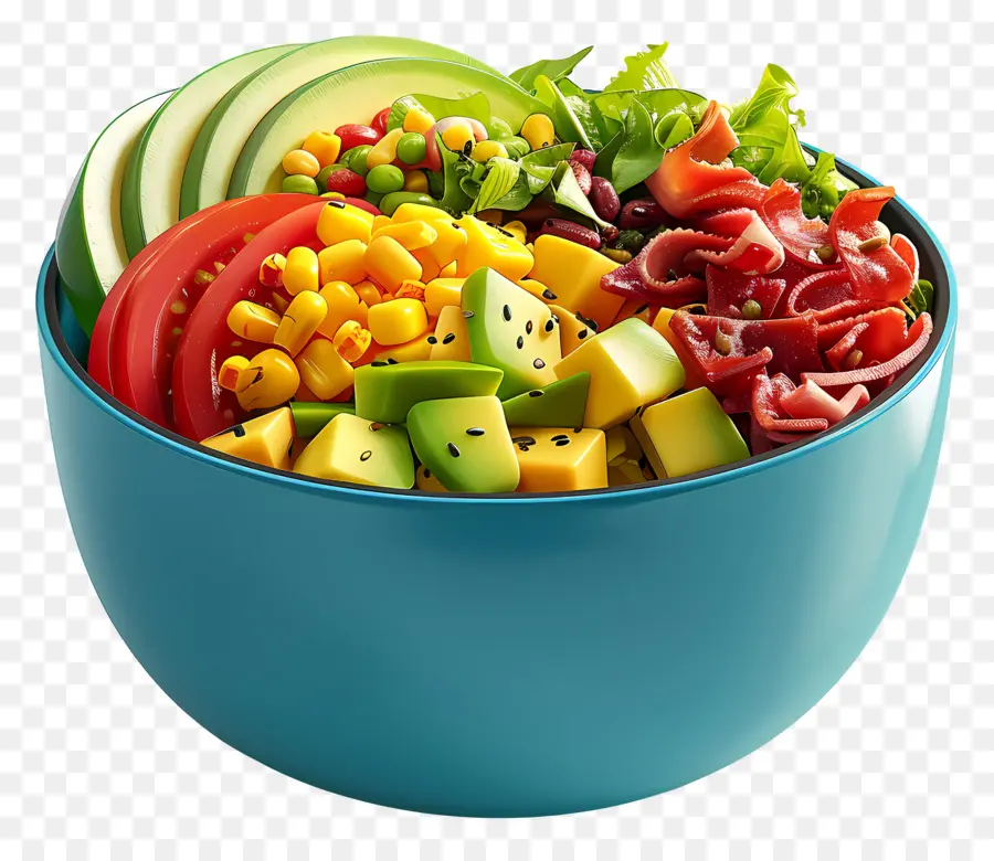 Cobb Salatası，Canlı Salata Kasesi PNG