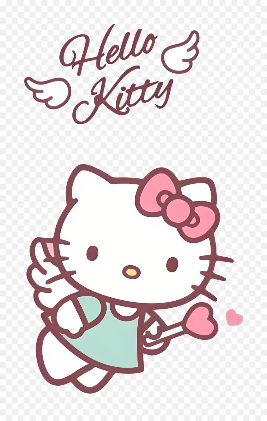 Merhaba Kitty，Hello Kitty Kanatlı PNG