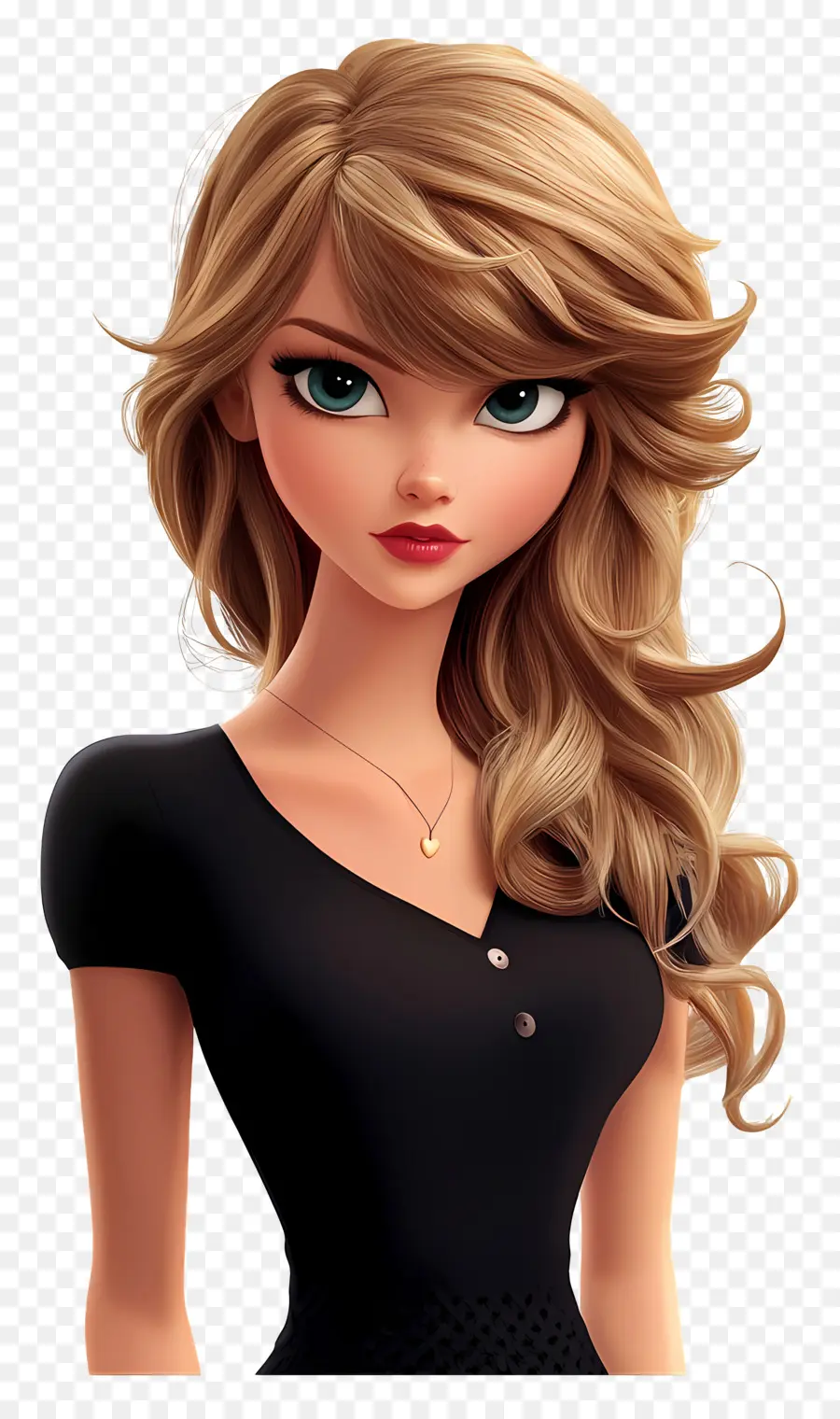 Taylor Swift，Sarışın Karikatür Kadın PNG