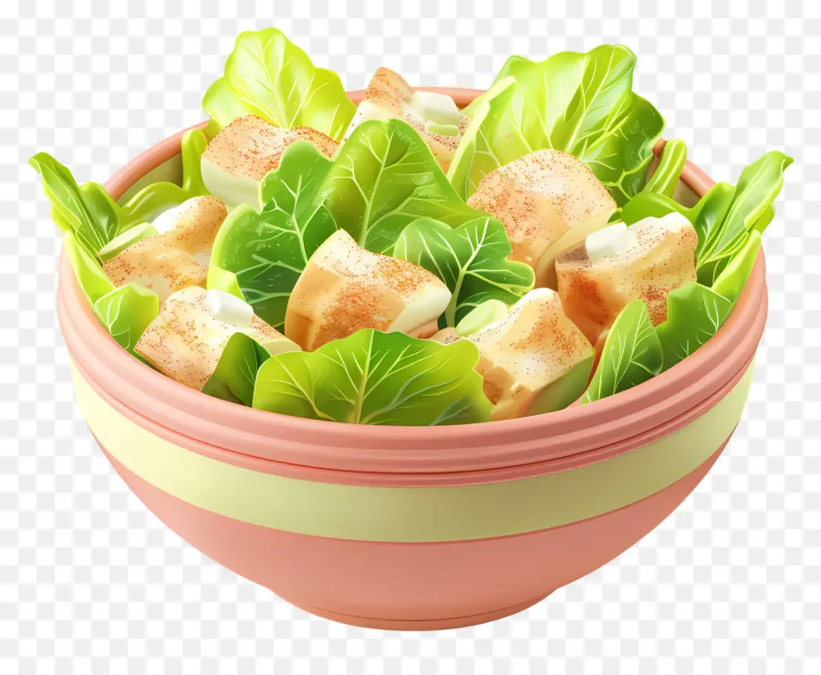 Sezar Salatası，Krutonlu Salata PNG