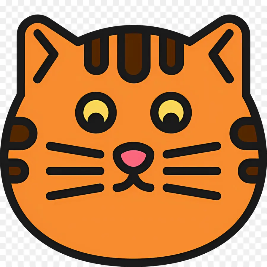 Kedi Emojisi，Kedi Yüzü PNG