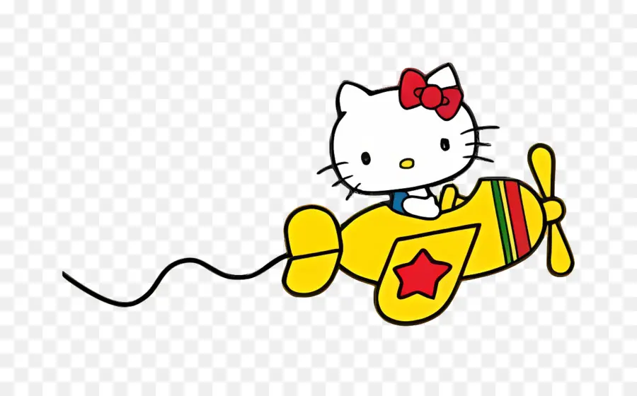 Merhaba Kitty，Hello Kitty Uçakta PNG