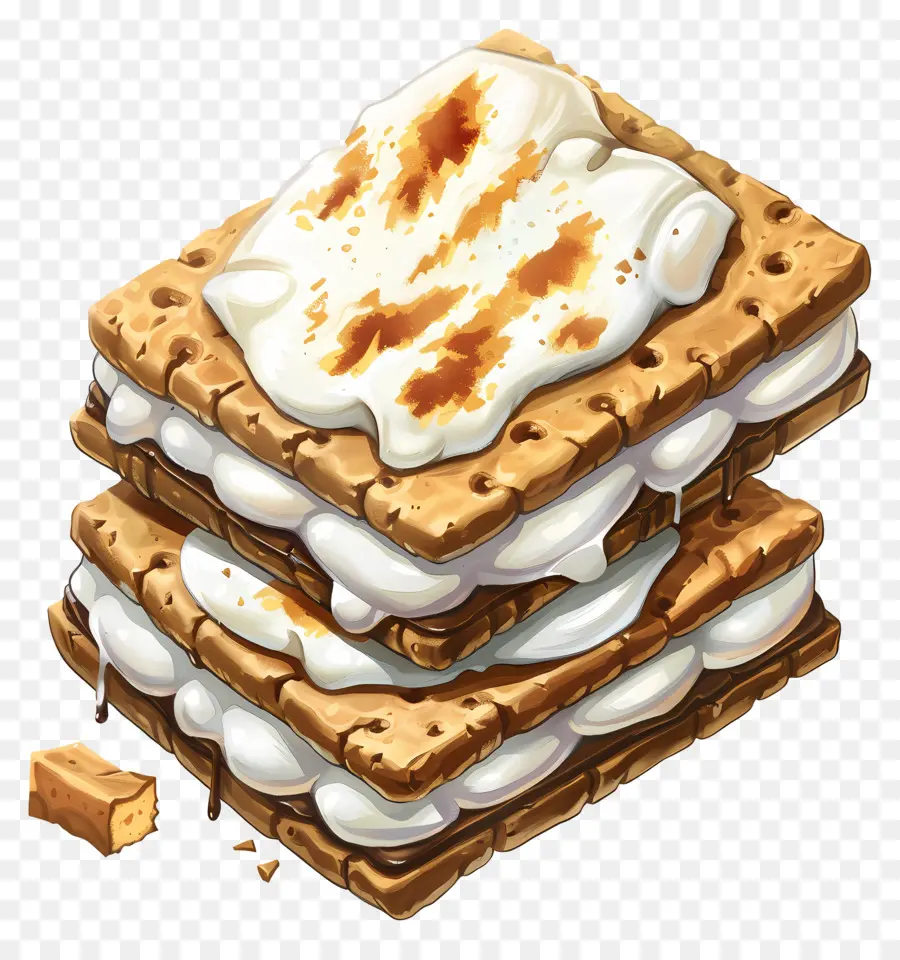 Daha Fazla，S'mores Yığını PNG