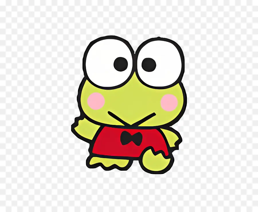 Keroppi，Kırmızı Gömlekli Yeşil Kurbağa PNG