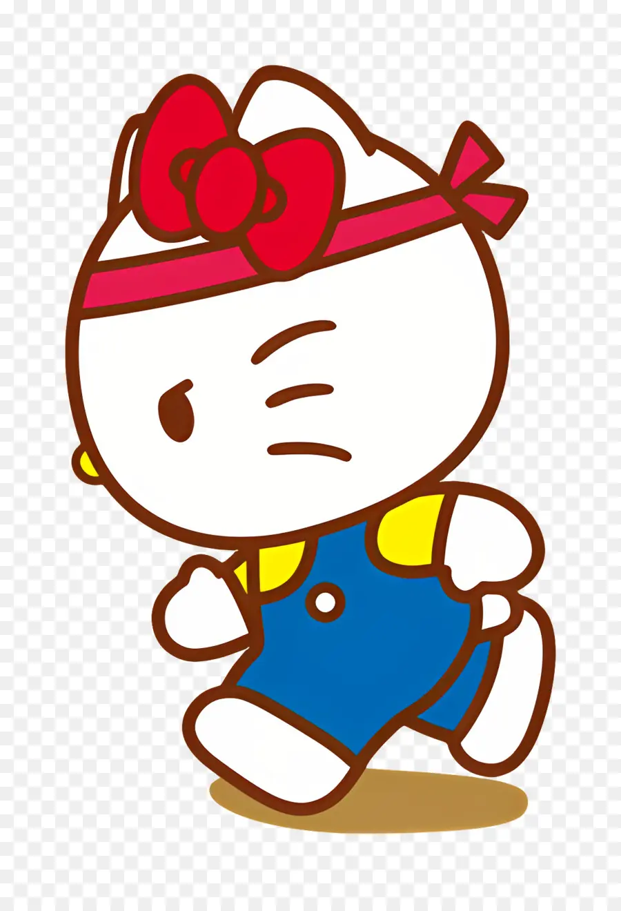 Merhaba Kitty，Hello Kitty Koşuyor PNG