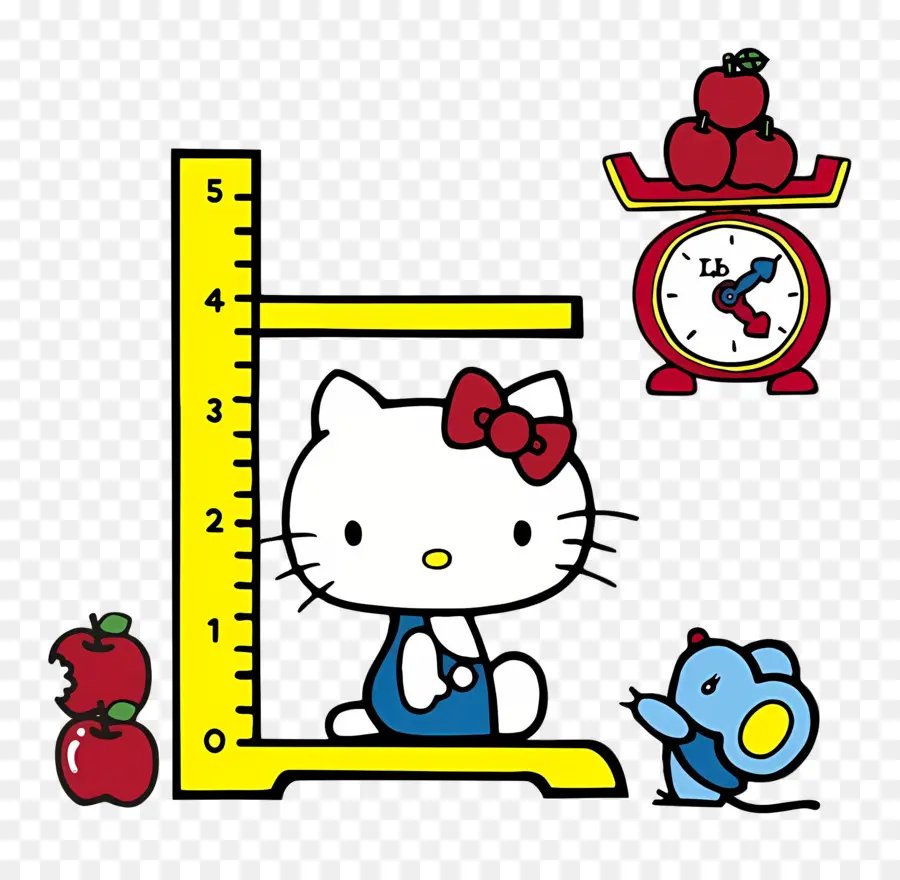 Merhaba Kitty，Hello Kitty ölçüm Terazisi Ile PNG