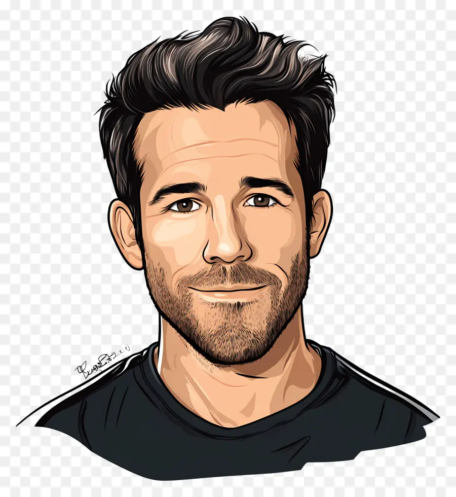 Ryan Reynolds，Sakallı Karikatür Adam PNG