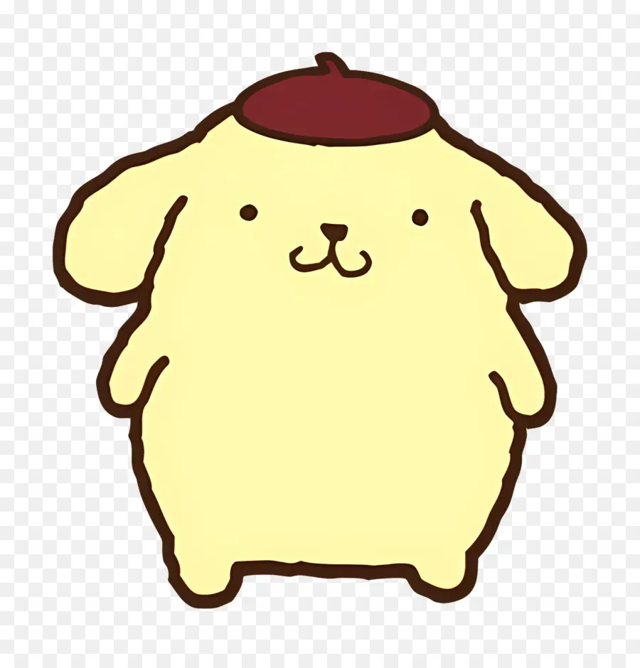 Pompompurin，Sarı Karakter PNG