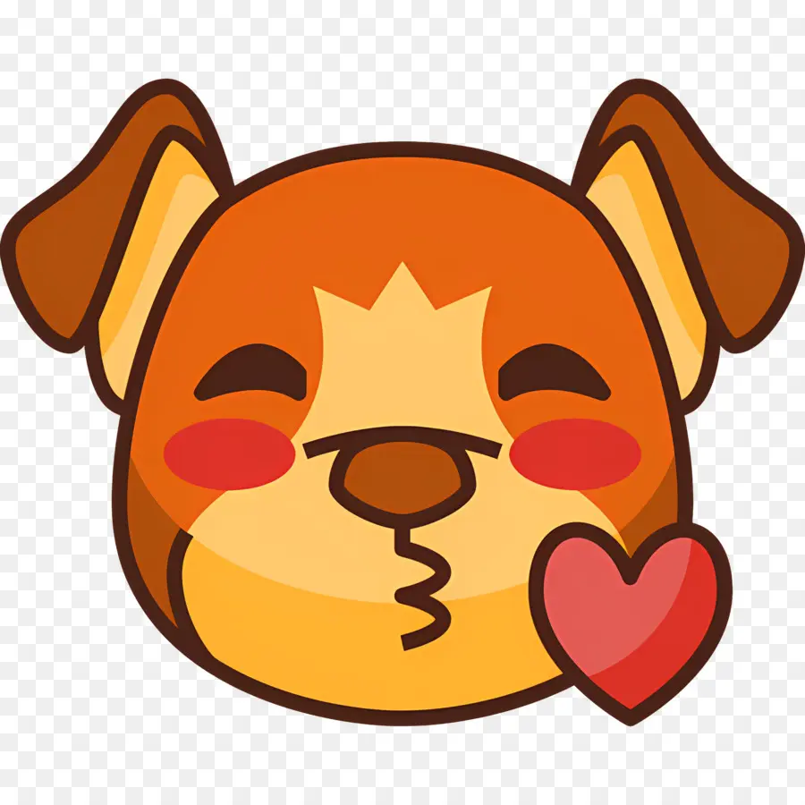 Köpek Emojisi，Aşk Köpeği PNG