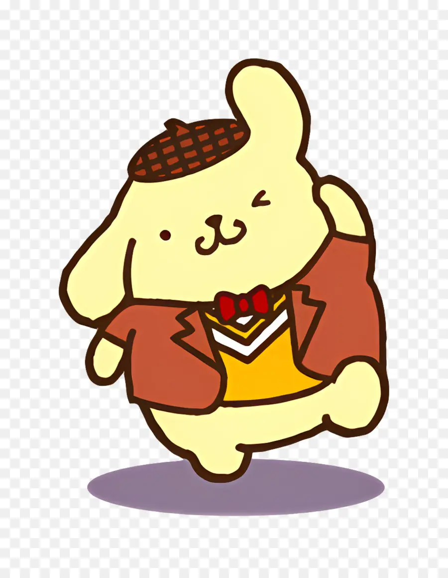 Pompompurin，Kıyafetteki Sarı Karakter PNG