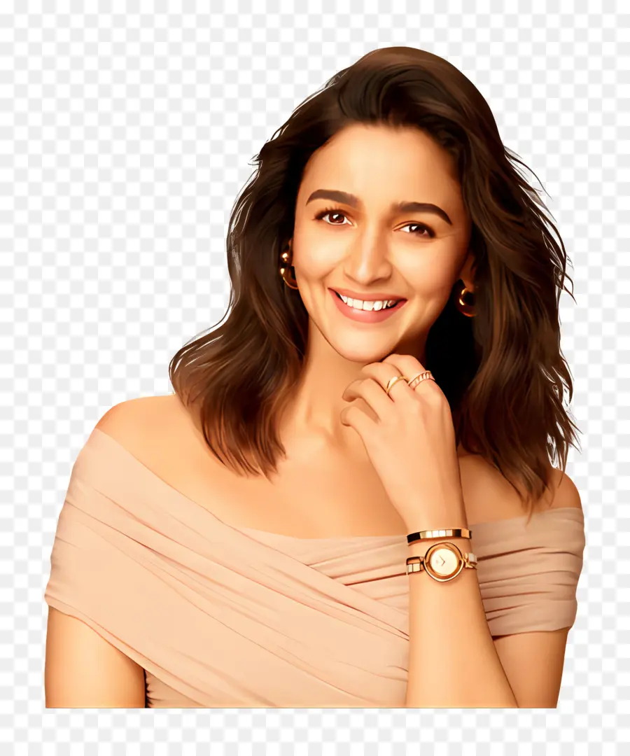 Alia Bhatt，Gülümseyen Kadın PNG