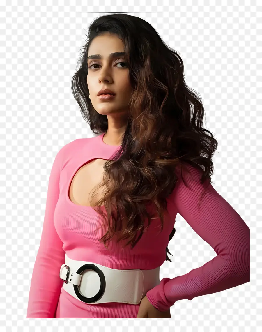 Aakanksha Singh，Pembe Elbiseli Kişi PNG