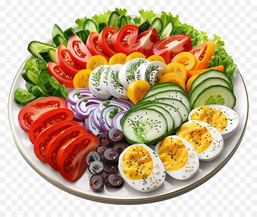 Cobb Salatası，Sebze Tabağı PNG