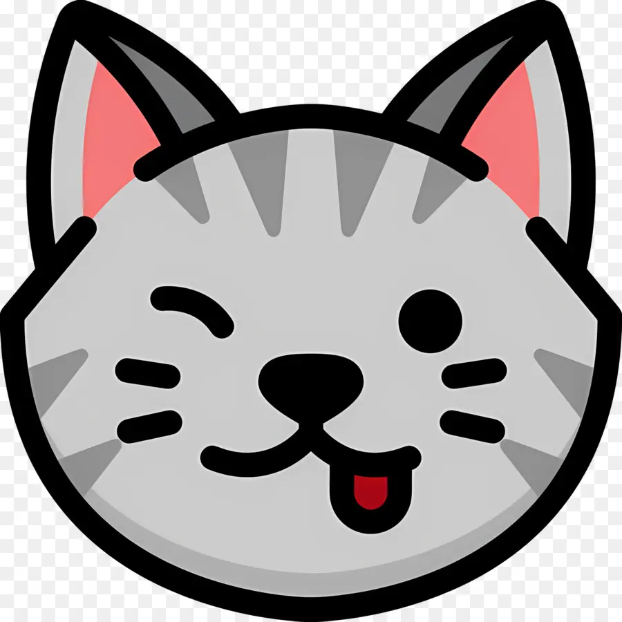 Kedi Emojisi，Gri Kedi PNG