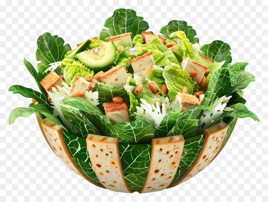 Sezar Salatası，Salata Kasesi PNG