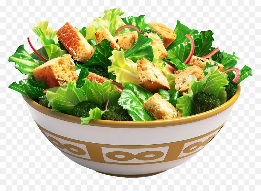 Sezar Salatası，Yeşil Salata Kasesi PNG