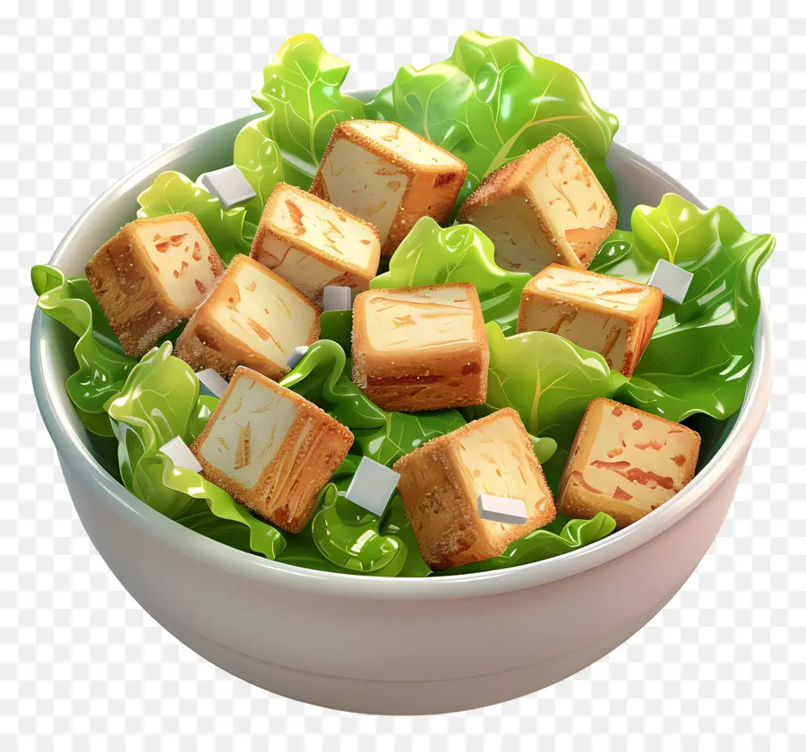 Sezar Salatası，Tofu Salatası PNG