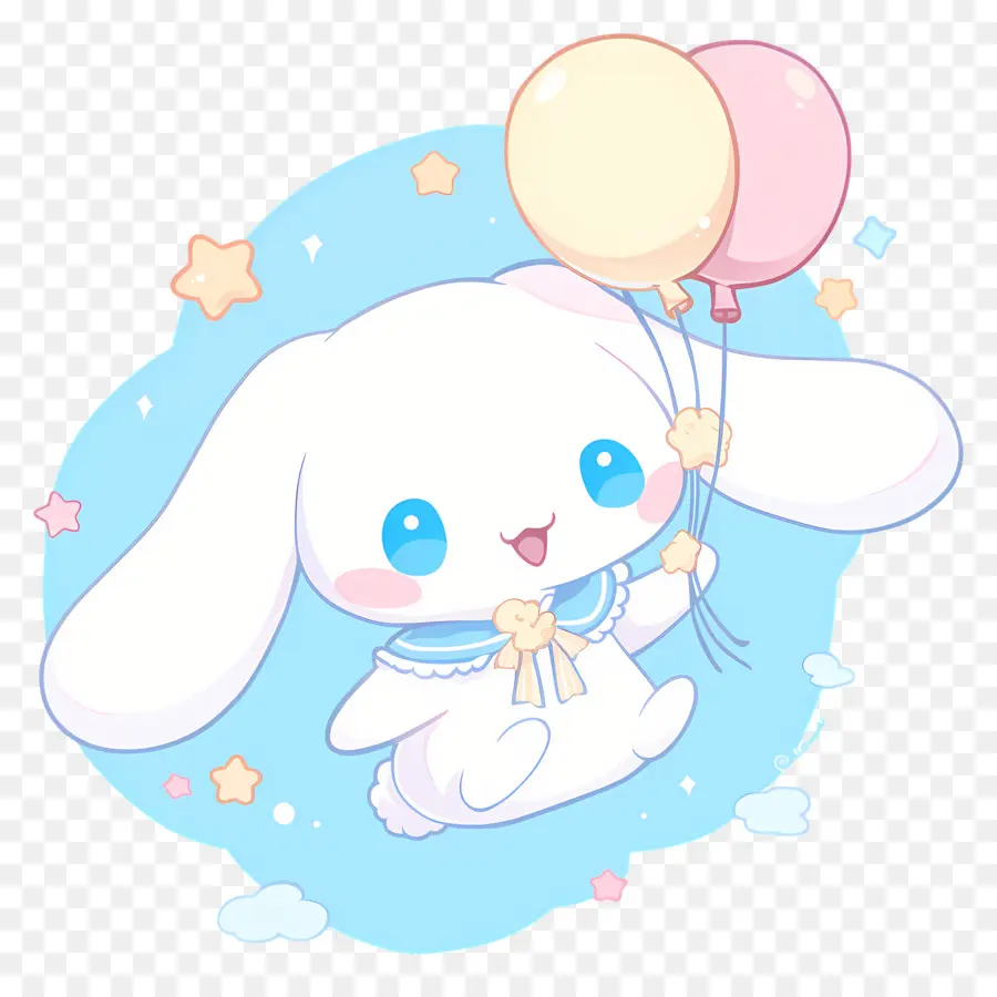 Sevimli Cinnamoroll，Balonlu Sevimli Karakter PNG