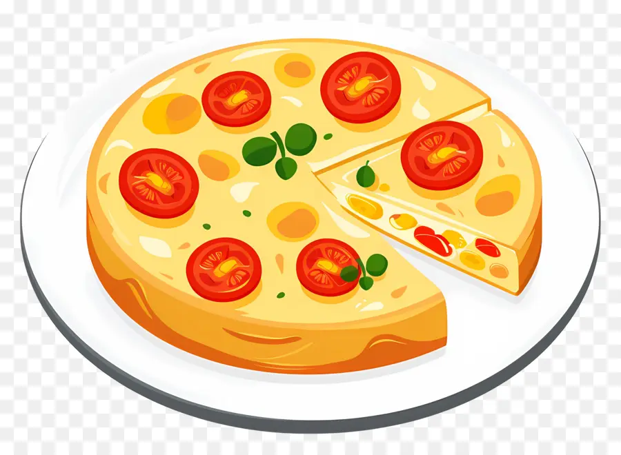 İspanyol Omleti，Pizza PNG