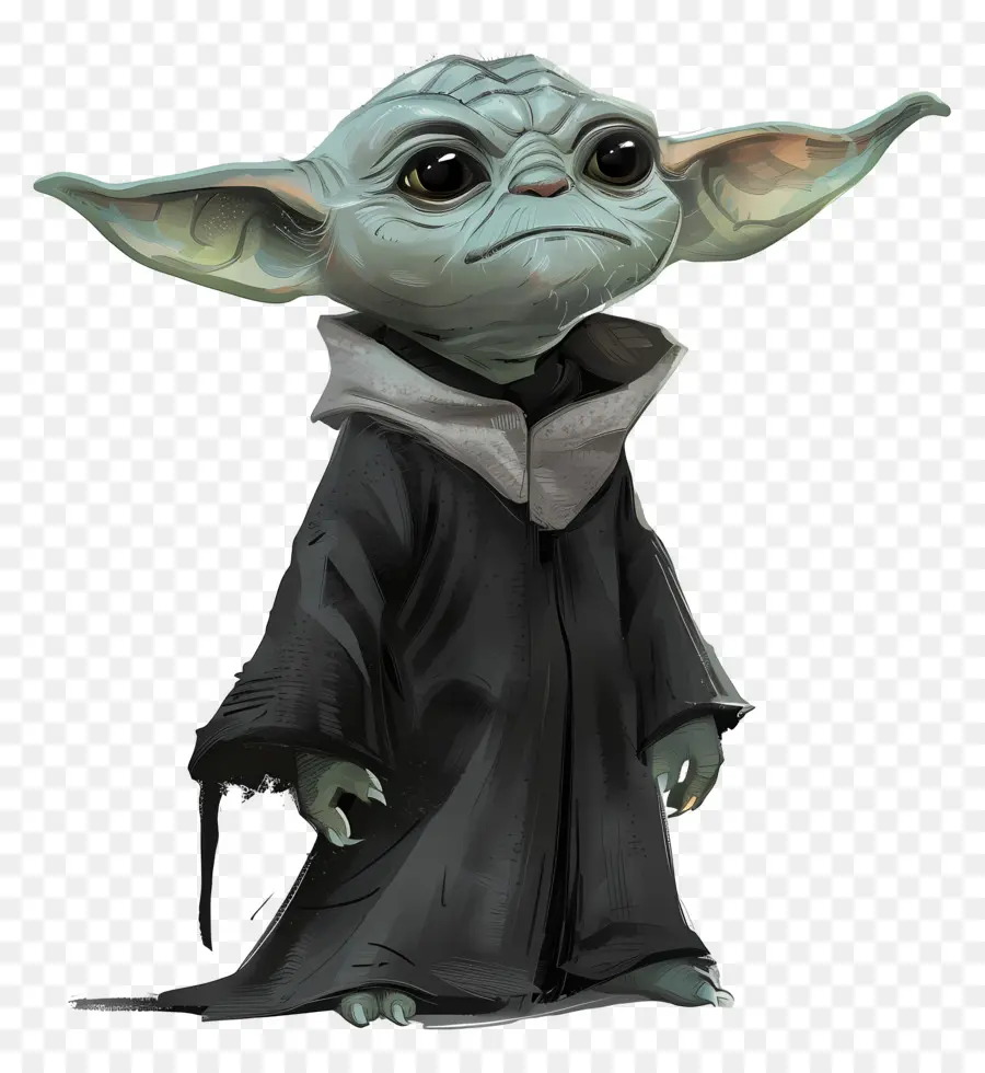 Yoda，Elbiseli Yeşil Yaratık PNG