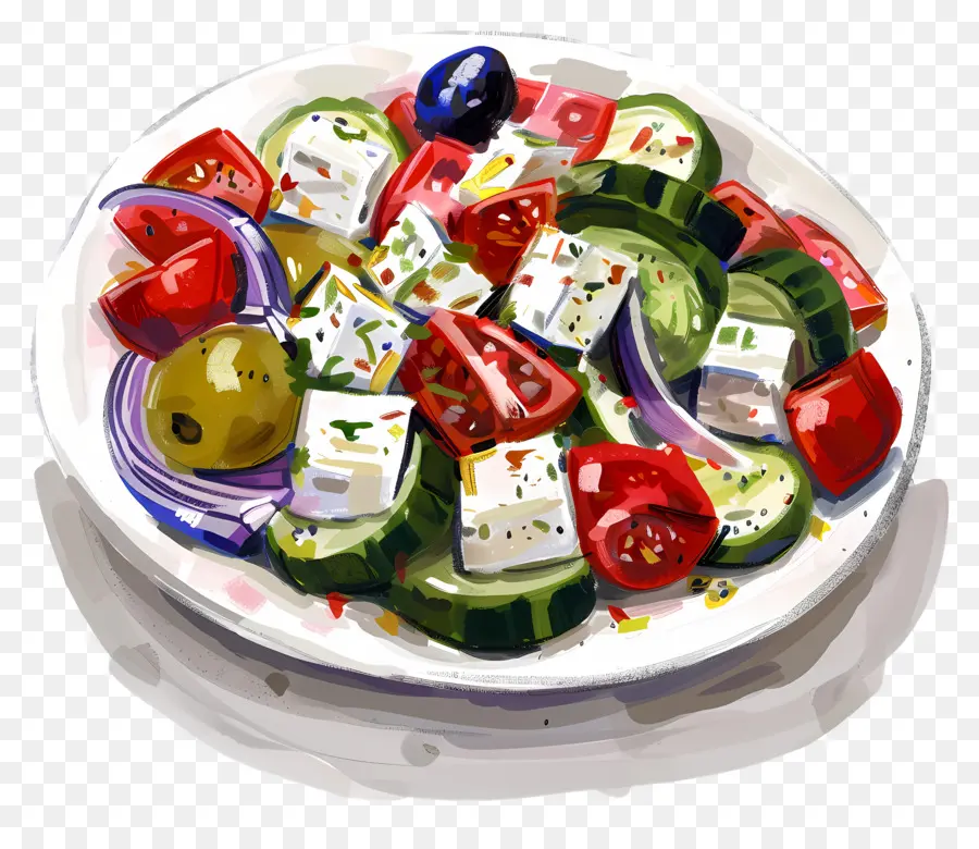 Yunan Salatası，Sebze PNG