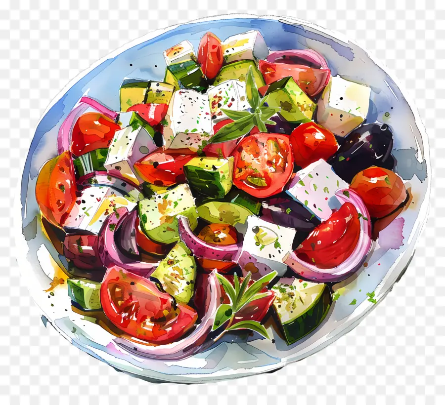 Yunan Salatası，Sebze PNG