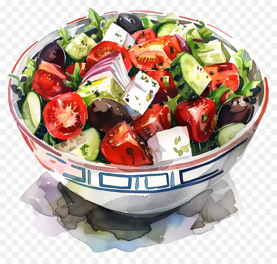 Yunan Salatası，Salata Kasesi PNG