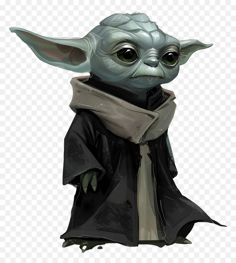 Yoda，Elbiseli Yeşil Yaratık PNG