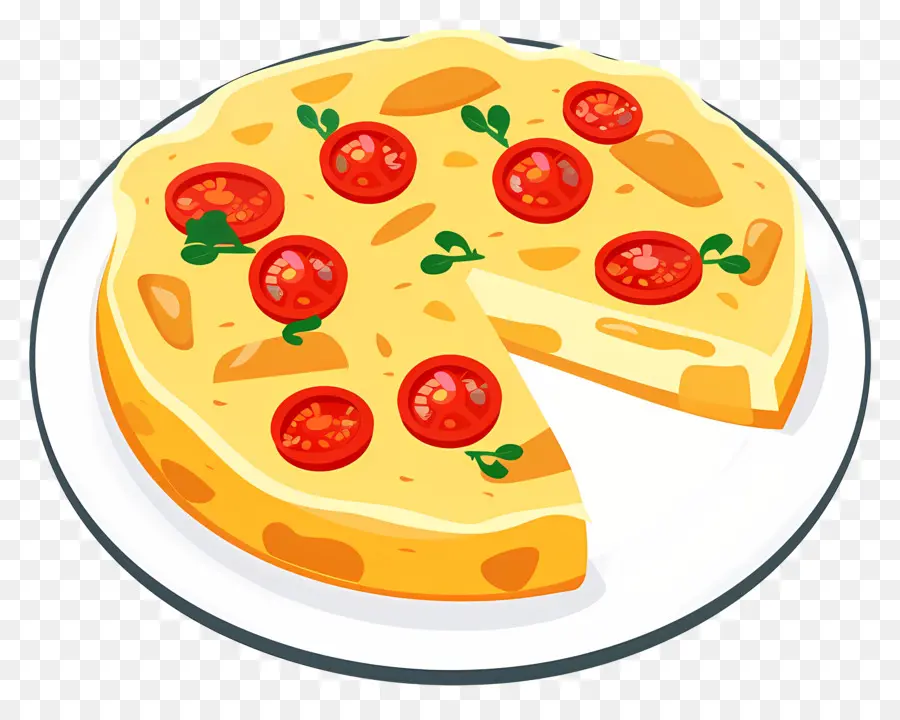 İspanyol Omleti，Pizza PNG