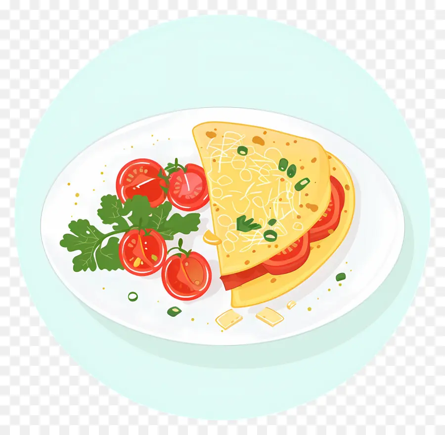 İspanyol Omleti，Sebzeli Omlet PNG