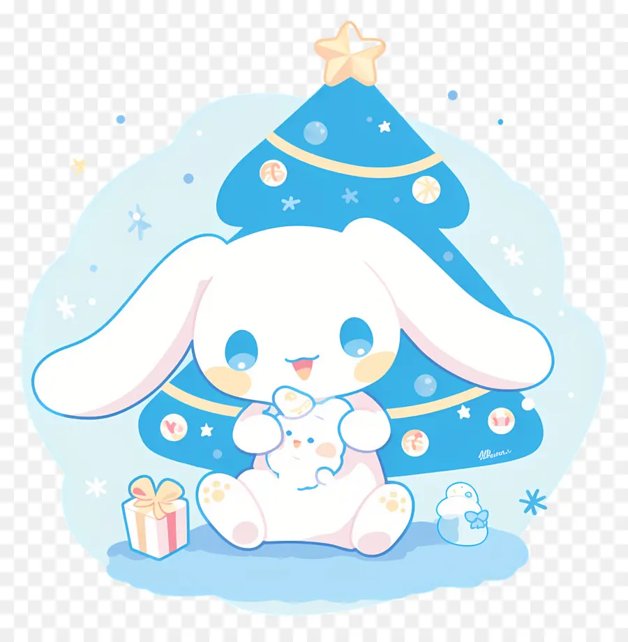 Sevimli Cinnamoroll，Hediyeli Sevimli Tavşan PNG