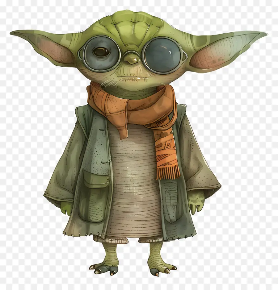 Yoda，Şık Yeşil Yaratık PNG