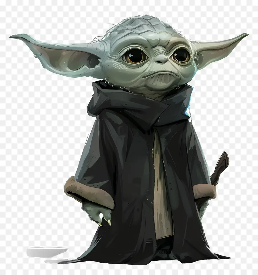 Yoda，Elbiseli Yeşil Yaratık PNG