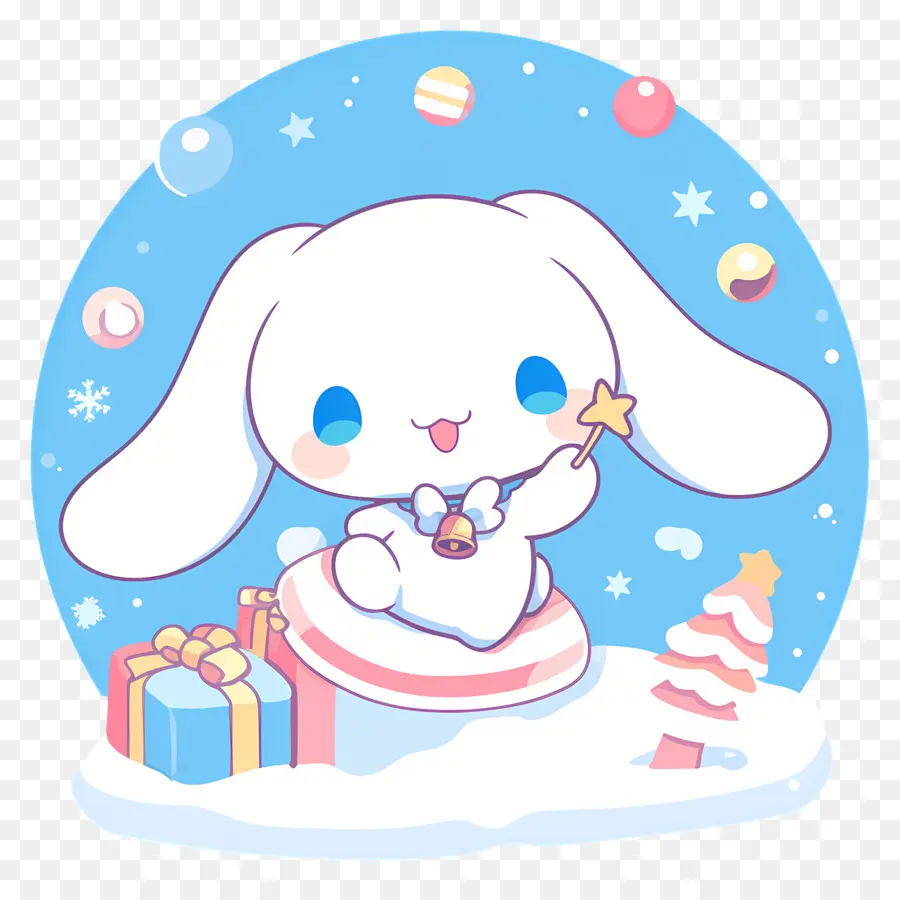 Sevimli Cinnamoroll，Hediyeli Sevimli Tavşan PNG