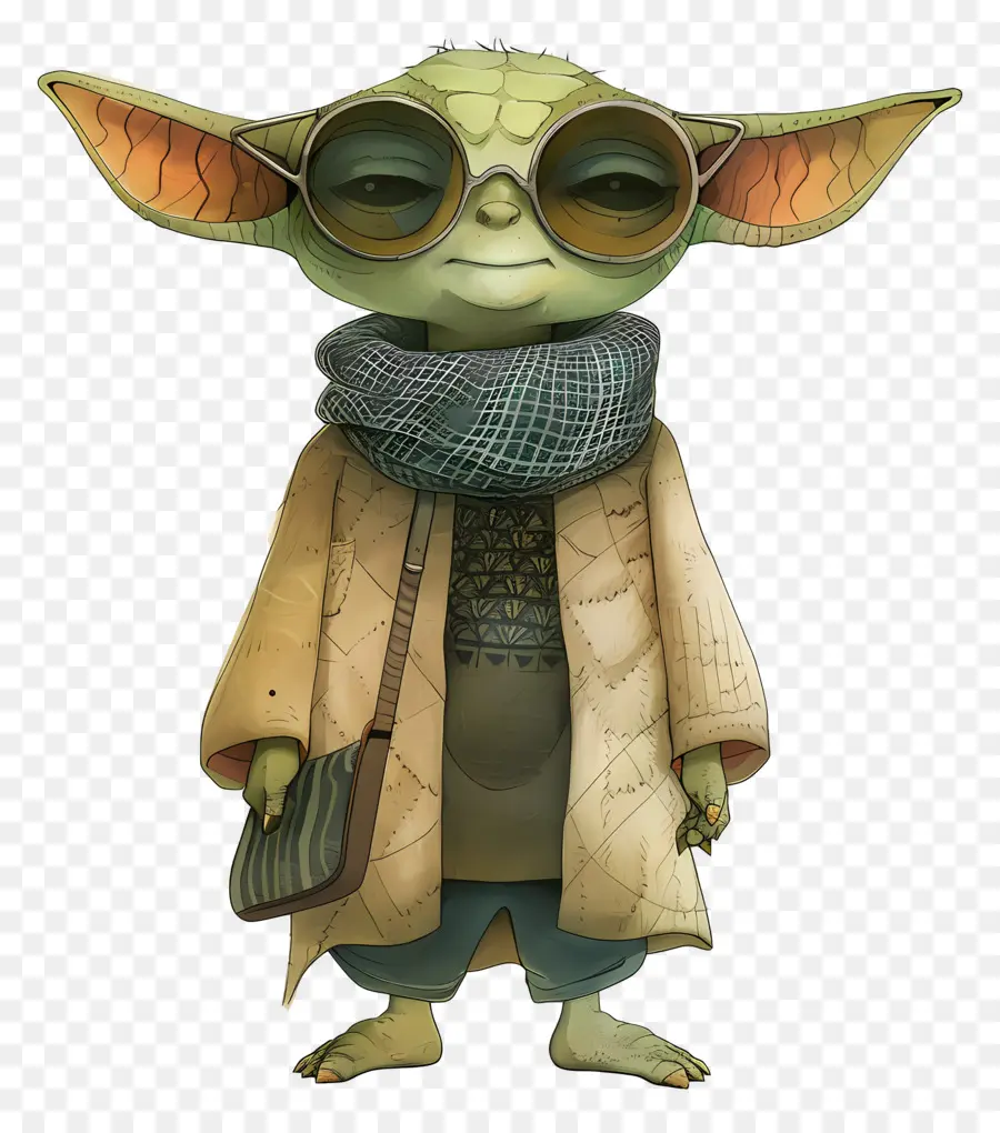 Yoda，Şık Yeşil Yaratık PNG