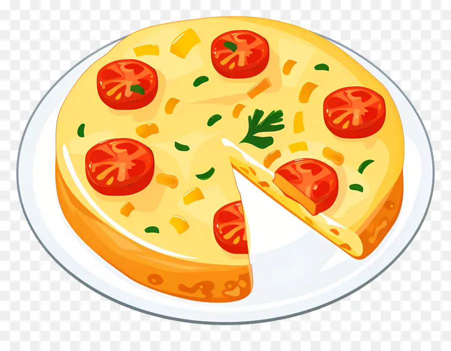 İspanyol Omleti，Pizza PNG