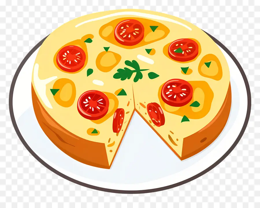 İspanyol Omleti，Pizza PNG