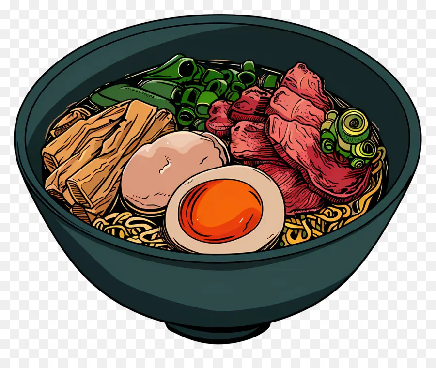 Kase Ramen，Yumurtalı Ramen PNG