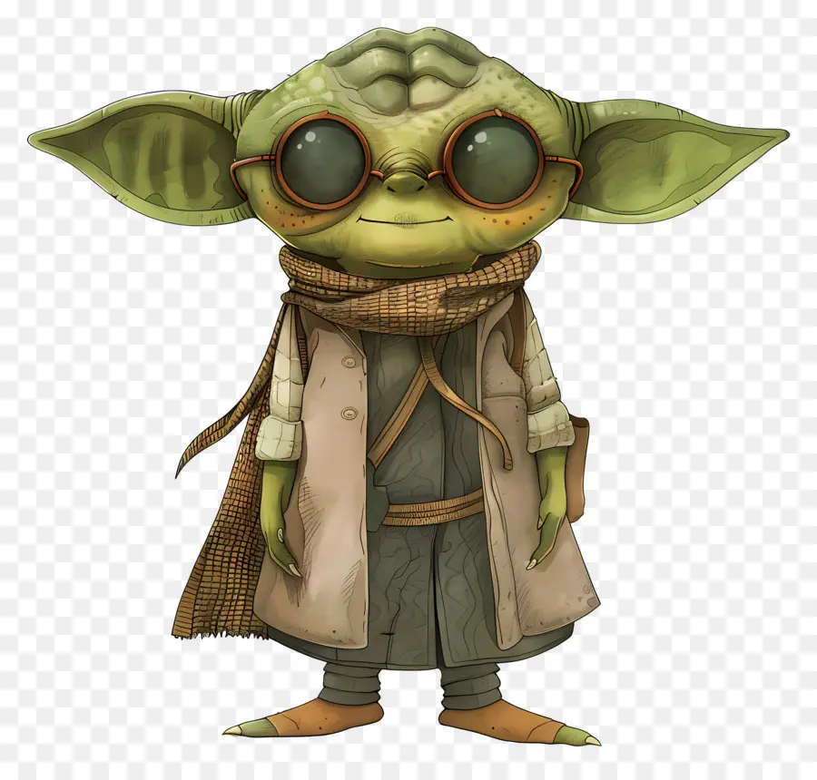 Yoda，Şık Yeşil Yaratık PNG