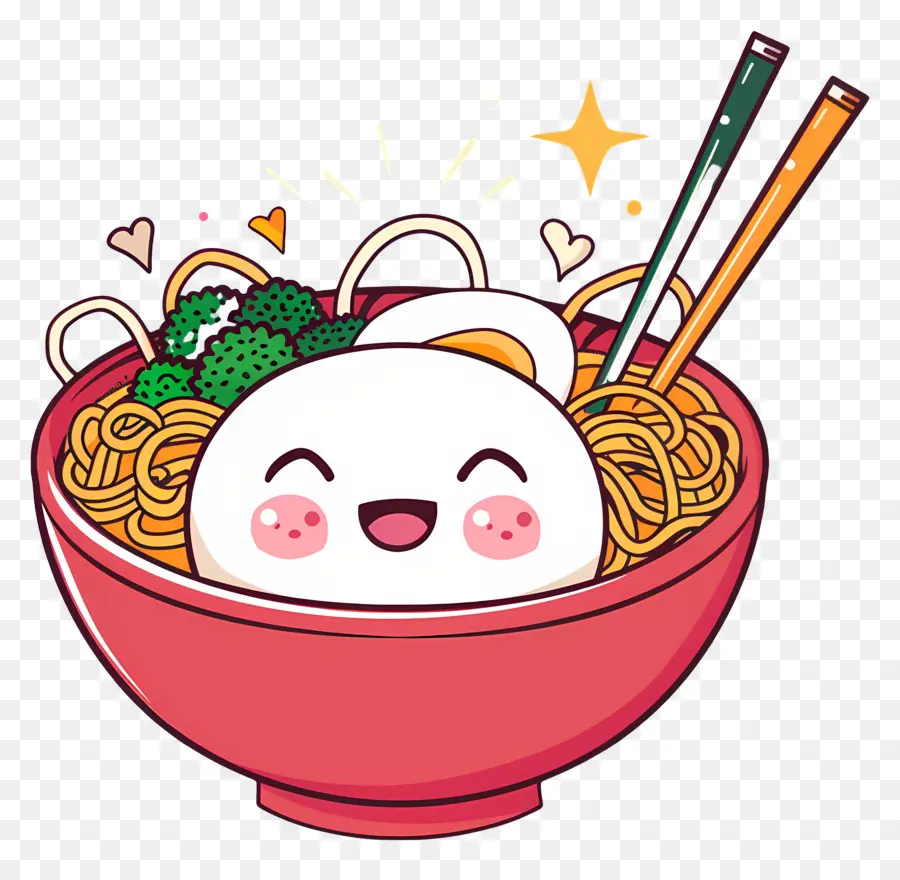 Kase Ramen，Mutlu şehriye Kasesi PNG