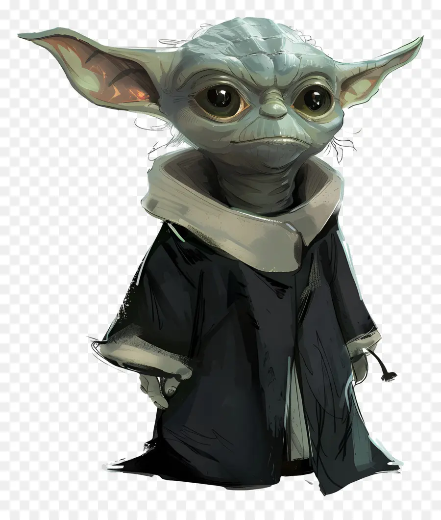 Yoda，Elbiseli Yeşil Yaratık PNG